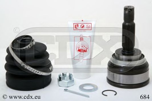 684 CDX Brake Pad Set, disc brake