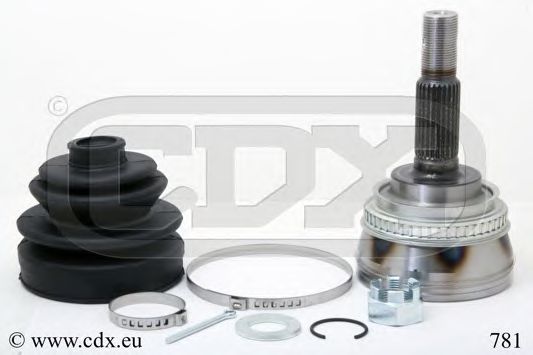 781 CDX Brake System Brake Pad Set, disc brake