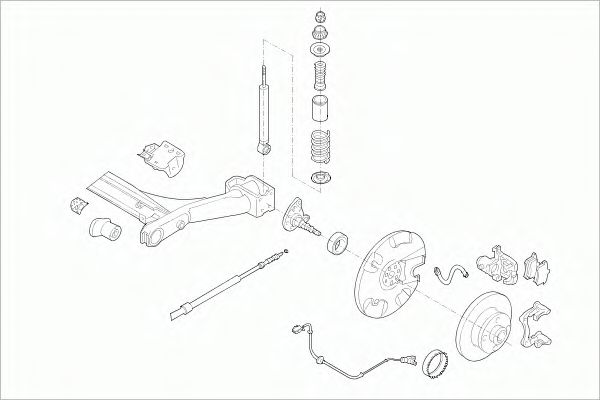 VW-GOLF-RS014 SACHS Steering; Wheel Suspension