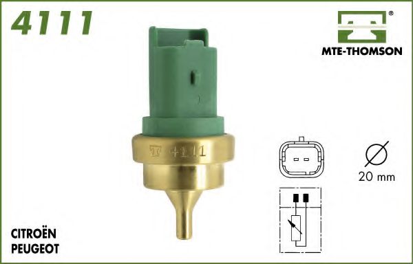 4111 MTE-THOMSON Sensor, coolant temperature