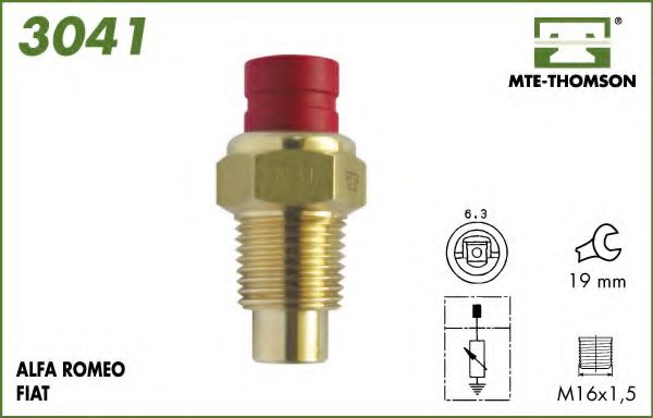 3041 MTE-THOMSON Sensor, coolant temperature