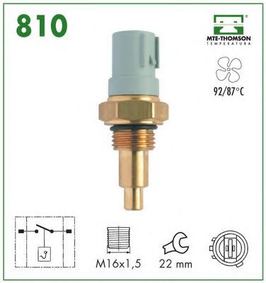 810 MTE-THOMSON Temperature Switch, radiator fan