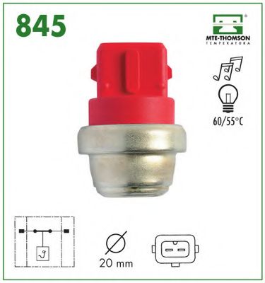 845 MTE-THOMSON Temperature Switch, coolant warning lamp