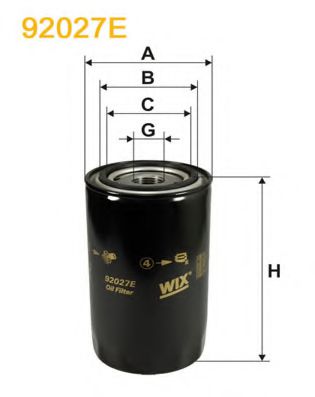 92027E WIX+FILTERS Lubrication Oil Filter