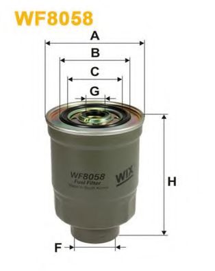 WF8058 WIX+FILTERS Fuel Supply System Fuel filter