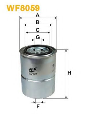 WF8059 WIX+FILTERS Fuel Supply System Fuel filter