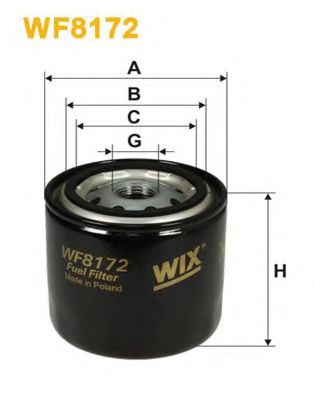 WF8172 WIX+FILTERS Система подачи топлива Топливный фильтр
