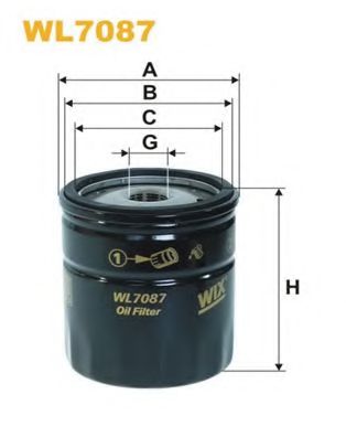 WL7087 WIX+FILTERS Lubrication Oil Filter