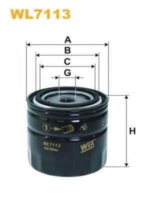 WL7113 WIX+FILTERS Lubrication Oil Filter