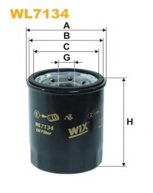 WL7134 WIX+FILTERS Lubrication Oil Filter