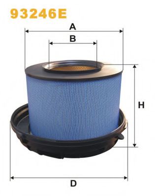 93246E WIX+FILTERS Air Supply Air Filter