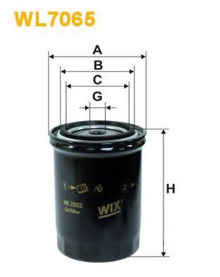WL7065 WIX+FILTERS Oil Filter