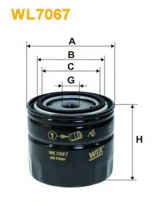 WL7067 WIX+FILTERS Lubrication Oil Filter
