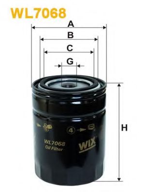 WL7068 WIX+FILTERS Lubrication Oil Filter