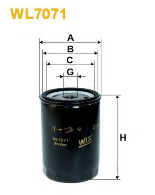 WL7071 WIX+FILTERS Lubrication Oil Filter