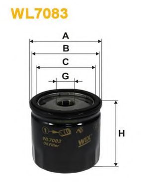 WL7083 WIX+FILTERS Lubrication Oil Filter