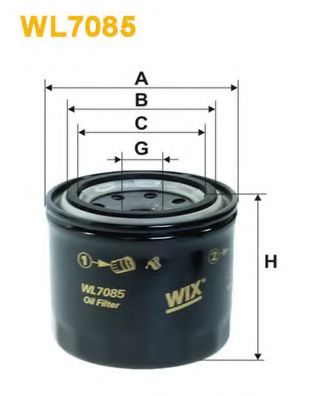WL7085 WIX+FILTERS Oil Filter