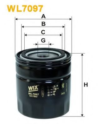 WL7097 WIX+FILTERS Oil Filter