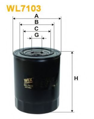 WL7103 WIX+FILTERS Lubrication Oil Filter