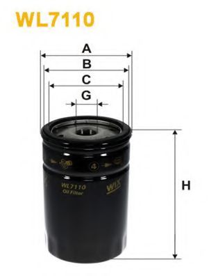 WL7110 WIX+FILTERS Lubrication Oil Filter