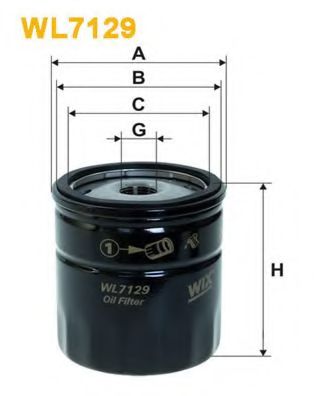 WL7129 WIX+FILTERS Oil Filter