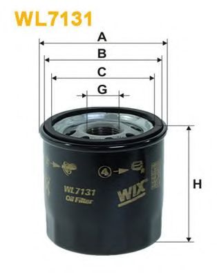 WL7131 WIX+FILTERS Schmierung Ölfilter