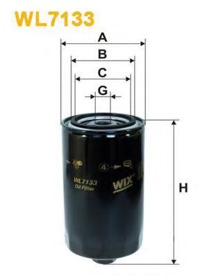 WL7133 WIX+FILTERS Lubrication Oil Filter