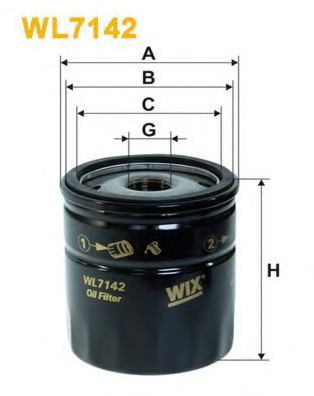 WL7142 WIX+FILTERS Lubrication Oil Filter