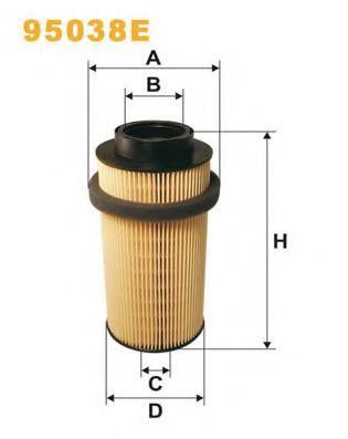 95038E WIX+FILTERS Fuel Supply System Fuel filter