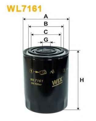 WL7161 WIX+FILTERS Lubrication Oil Filter