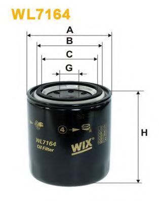 WL7164 WIX+FILTERS Oil Filter