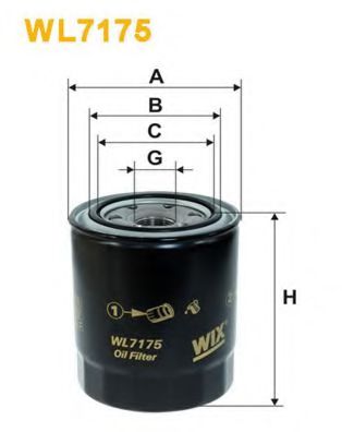 WL7175 WIX+FILTERS Lubrication Oil Filter
