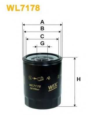 WL7178 WIX+FILTERS Lubrication Oil Filter