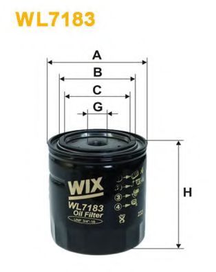 WL7183 WIX+FILTERS Lubrication Oil Filter