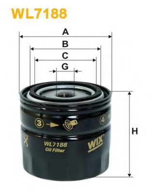 WL7188 WIX+FILTERS Lubrication Oil Filter