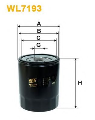WL7193 WIX+FILTERS Lubrication Oil Filter