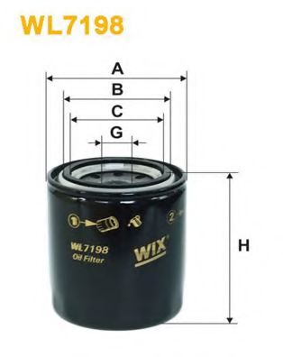 WL7198 WIX+FILTERS Lubrication Oil Filter
