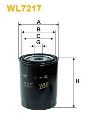 WL7217 WIX+FILTERS Lubrication Oil Filter