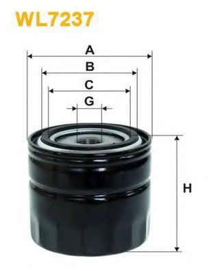 WL7237 WIX+FILTERS Lubrication Oil Filter