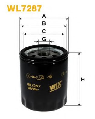 WL7287 WIX+FILTERS Lubrication Oil Filter