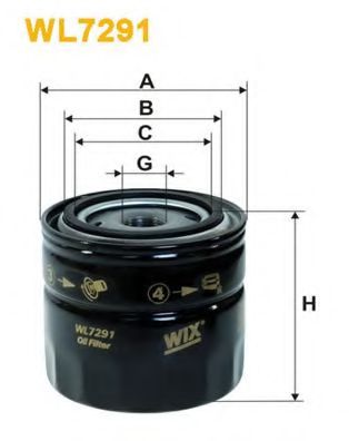 WL7291 WIX+FILTERS Lubrication Oil Filter