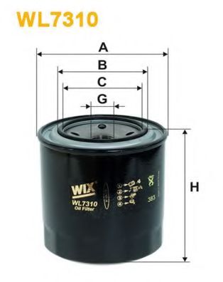 WL7310 WIX+FILTERS Lubrication Oil Filter