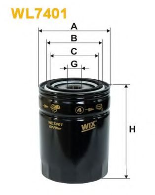 WL7401 WIX+FILTERS Lubrication Oil Filter