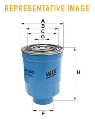 WF8062 WIX+FILTERS Система подачи топлива Топливный фильтр