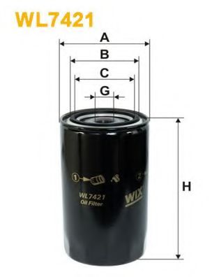 WL7421 WIX+FILTERS Lubrication Oil Filter