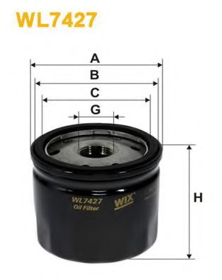 WL7427 WIX+FILTERS Oil Filter