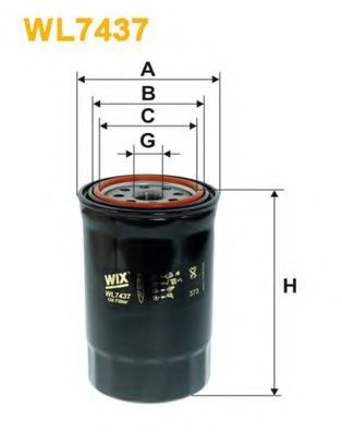 WL7437 WIX+FILTERS Oil Filter