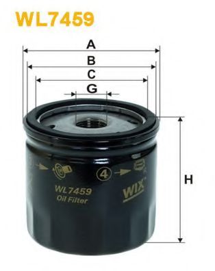 WL7459 WIX+FILTERS Lubrication Oil Filter