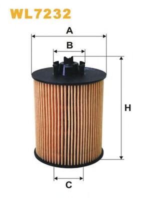 WL7232 WIX+FILTERS Lubrication Oil Filter
