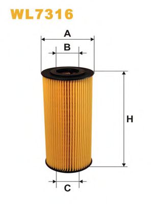 WL7316 WIX+FILTERS Lubrication Oil Filter